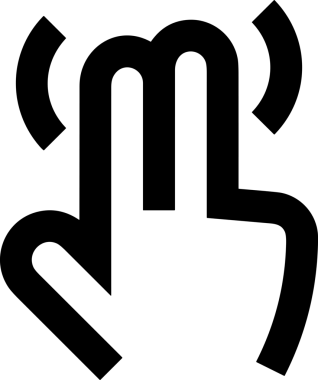 Web, Uygulama, UI / UX, Mobil Arayüz, Akıllı Teknoloji Tasarımı, Dijital Markalaşma, Kullanıcı Etkileşimi Sembolü ve Temiz Tek Renk Biçiminde Modern Grafik Elementi içeren PNG Biçimli El Simgesi Logosu