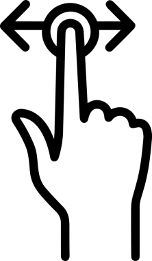 Web, Uygulama, UI / UX, Mobil Arayüz, Akıllı Teknoloji Tasarımı, Dijital Markalaşma, Kullanıcı Etkileşimi Sembolü ve Temiz Tek Renk Biçiminde Modern Grafik Elementi içeren PNG Biçimli El Simgesi Logosu