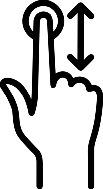 Web, Uygulama, UI / UX, Mobil Arayüz, Akıllı Teknoloji Tasarımı, Dijital Markalaşma, Kullanıcı Etkileşimi Sembolü ve Temiz Tek Renk Biçiminde Modern Grafik Elementi içeren PNG Biçimli El Simgesi Logosu