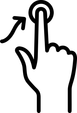 Web, Uygulama, UI / UX, Mobil Arayüz, Akıllı Teknoloji Tasarımı, Dijital Markalaşma, Kullanıcı Etkileşimi Sembolü ve Temiz Tek Renk Biçiminde Modern Grafik Elementi içeren PNG Biçimli El Simgesi Logosu