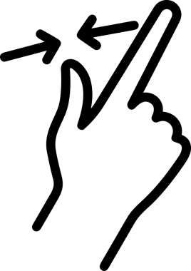 Web, Uygulama, UI / UX, Mobil Arayüz, Akıllı Teknoloji Tasarımı, Dijital Markalaşma, Kullanıcı Etkileşimi Sembolü ve Temiz Tek Renk Biçiminde Modern Grafik Elementi içeren PNG Biçimli El Simgesi Logosu