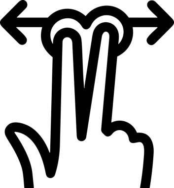 Web, Uygulama, UI / UX, Mobil Arayüz, Akıllı Teknoloji Tasarımı, Dijital Markalaşma, Kullanıcı Etkileşimi Sembolü ve Temiz Tek Renk Biçiminde Modern Grafik Elementi içeren PNG Biçimli El Simgesi Logosu