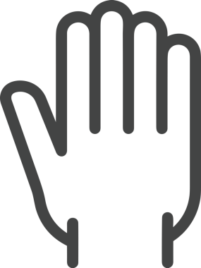 Web, Uygulama, UI / UX, Mobil Arayüz, Akıllı Teknoloji Tasarımı, Dijital Markalaşma, Kullanıcı Etkileşimi Sembolü ve Temiz Tek Renk Biçiminde Modern Grafik Elementi içeren PNG Biçimli El Simgesi Logosu