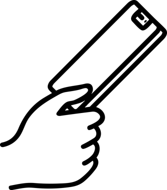 Web, Uygulama, UI / UX, Mobil Arayüz, Akıllı Teknoloji Tasarımı, Dijital Markalaşma, Kullanıcı Etkileşimi Sembolü ve Temiz Tek Renk Biçiminde Modern Grafik Elementi içeren PNG Biçimli El Simgesi Logosu