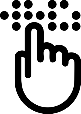 Web, Uygulama, UI / UX, Mobil Arayüz, Akıllı Teknoloji Tasarımı, Dijital Markalaşma, Kullanıcı Etkileşimi Sembolü ve Temiz Tek Renk Biçiminde Modern Grafik Elementi içeren PNG Biçimli El Simgesi Logosu