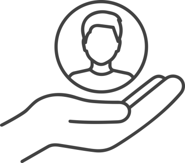 Web, Uygulama, UI / UX, Mobil Arayüz, Akıllı Teknoloji Tasarımı, Dijital Markalaşma, Kullanıcı Etkileşimi Sembolü ve Temiz Tek Renk Biçiminde Modern Grafik Elementi içeren PNG Biçimli El Simgesi Logosu