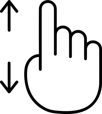 Web, Uygulama, UI / UX, Mobil Arayüz, Akıllı Teknoloji Tasarımı, Dijital Markalaşma, Kullanıcı Etkileşimi Sembolü ve Temiz Tek Renk Biçiminde Modern Grafik Elementi içeren PNG Biçimli El Simgesi Logosu