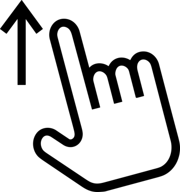 Web, Uygulama, UI / UX, Mobil Arayüz, Akıllı Teknoloji Tasarımı, Dijital Markalaşma, Kullanıcı Etkileşimi Sembolü ve Temiz Tek Renk Biçiminde Modern Grafik Elementi içeren PNG Biçimli El Simgesi Logosu