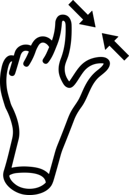 Web, Uygulama, UI / UX, Mobil Arayüz, Akıllı Teknoloji Tasarımı, Dijital Markalaşma, Kullanıcı Etkileşimi Sembolü ve Temiz Tek Renk Biçiminde Modern Grafik Elementi içeren PNG Biçimli El Simgesi Logosu