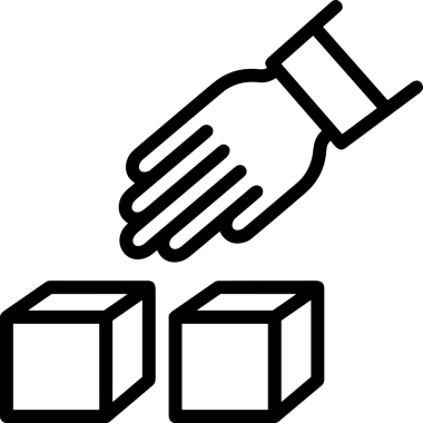 Web, Uygulama, UI / UX, Mobil Arayüz, Akıllı Teknoloji Tasarımı, Dijital Markalaşma, Kullanıcı Etkileşimi Sembolü ve Temiz Tek Renk Biçiminde Modern Grafik Elementi içeren PNG Biçimli El Simgesi Logosu