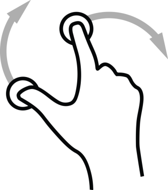 Web, Uygulama, UI / UX, Mobil Arayüz, Akıllı Teknoloji Tasarımı, Dijital Markalaşma, Kullanıcı Etkileşimi Sembolü ve Temiz Tek Renk Biçiminde Modern Grafik Elementi içeren PNG Biçimli El Simgesi Logosu