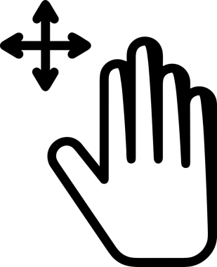 Web, Uygulama, UI / UX, Mobil Arayüz, Akıllı Teknoloji Tasarımı, Dijital Markalaşma, Kullanıcı Etkileşimi Sembolü ve Temiz Tek Renk Biçiminde Modern Grafik Elementi içeren PNG Biçimli El Simgesi Logosu