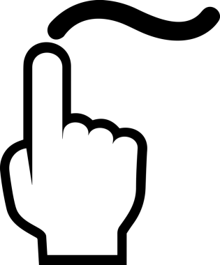 Web, Uygulama, UI / UX, Mobil Arayüz, Akıllı Teknoloji Tasarımı, Dijital Markalaşma, Kullanıcı Etkileşimi Sembolü ve Temiz Tek Renk Biçiminde Modern Grafik Elementi içeren PNG Biçimli El Simgesi Logosu