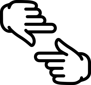 Web, Uygulama, UI / UX, Mobil Arayüz, Akıllı Teknoloji Tasarımı, Dijital Markalaşma, Kullanıcı Etkileşimi Sembolü ve Temiz Tek Renk Biçiminde Modern Grafik Elementi içeren PNG Biçimli El Simgesi Logosu