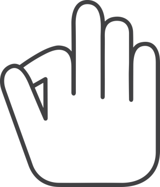 Web, Uygulama, UI / UX, Mobil Arayüz, Akıllı Teknoloji Tasarımı, Dijital Markalaşma, Kullanıcı Etkileşimi Sembolü ve Temiz Tek Renk Biçiminde Modern Grafik Elementi içeren PNG Biçimli El Simgesi Logosu