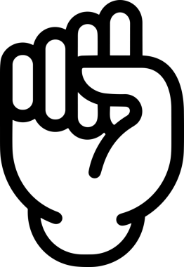 Web, Uygulama, UI / UX, Mobil Arayüz, Akıllı Teknoloji Tasarımı, Dijital Markalaşma, Kullanıcı Etkileşimi Sembolü ve Temiz Tek Renk Biçiminde Modern Grafik Elementi içeren PNG Biçimli El Simgesi Logosu