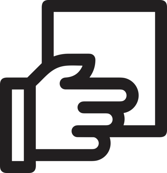 Web, Uygulama, UI / UX, Mobil Arayüz, Akıllı Teknoloji Tasarımı, Dijital Markalaşma, Kullanıcı Etkileşimi Sembolü ve Temiz Tek Renk Biçiminde Modern Grafik Elementi içeren PNG Biçimli El Simgesi Logosu