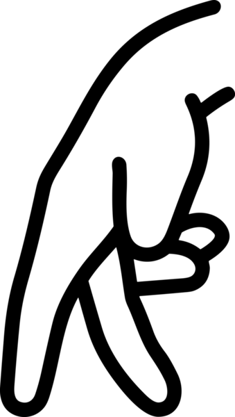 Web, Uygulama, UI / UX, Mobil Arayüz, Akıllı Teknoloji Tasarımı, Dijital Markalaşma, Kullanıcı Etkileşimi Sembolü ve Temiz Tek Renk Biçiminde Modern Grafik Elementi içeren PNG Biçimli El Simgesi Logosu