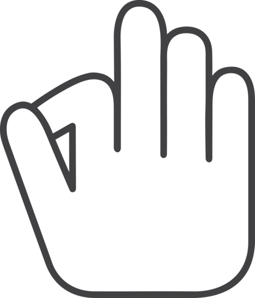 Web, Uygulama, UI / UX, Mobil Arayüz, Akıllı Teknoloji Tasarımı, Dijital Markalaşma, Kullanıcı Etkileşimi Sembolü ve Temiz Tek Renk Biçiminde Modern Grafik Elementi içeren PNG Biçimli El Simgesi Logosu