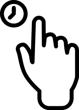 Web, Uygulama, UI / UX, Mobil Arayüz, Akıllı Teknoloji Tasarımı, Dijital Markalaşma, Kullanıcı Etkileşimi Sembolü ve Temiz Tek Renk Biçiminde Modern Grafik Elementi içeren PNG Biçimli El Simgesi Logosu