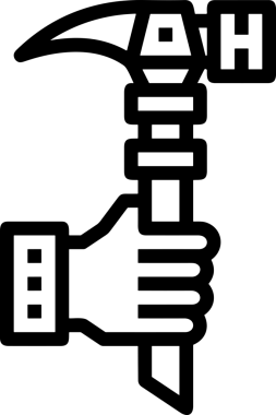 Web, Uygulama, UI / UX, Mobil Arayüz, Akıllı Teknoloji Tasarımı, Dijital Markalaşma, Kullanıcı Etkileşimi Sembolü ve Temiz Tek Renk Biçiminde Modern Grafik Elementi içeren PNG Biçimli El Simgesi Logosu