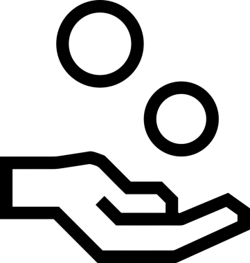 Web, Uygulama, UI / UX, Mobil Arayüz, Akıllı Teknoloji Tasarımı, Dijital Markalaşma, Kullanıcı Etkileşimi Sembolü ve Temiz Tek Renk Biçiminde Modern Grafik Elementi içeren PNG Biçimli El Simgesi Logosu