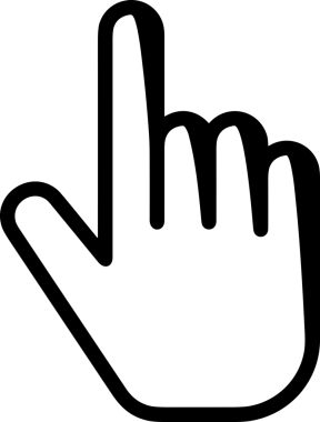 Web, Uygulama, UI / UX, Mobil Arayüz, Akıllı Teknoloji Tasarımı, Dijital Markalaşma, Kullanıcı Etkileşimi Sembolü ve Temiz Tek Renk Biçiminde Modern Grafik Elementi içeren PNG Biçimli El Simgesi Logosu