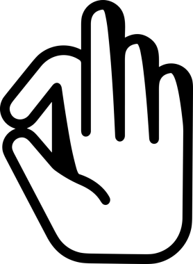 Web, Uygulama, UI / UX, Mobil Arayüz, Akıllı Teknoloji Tasarımı, Dijital Markalaşma, Kullanıcı Etkileşimi Sembolü ve Temiz Tek Renk Biçiminde Modern Grafik Elementi içeren PNG Biçimli El Simgesi Logosu