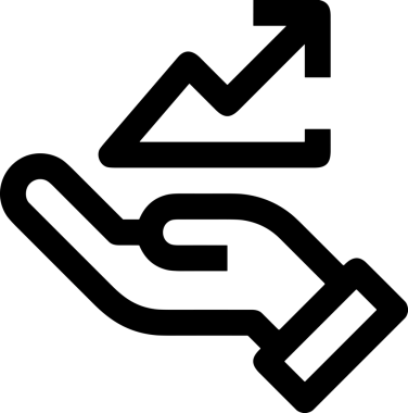 Web, Uygulama, UI / UX, Mobil Arayüz, Akıllı Teknoloji Tasarımı, Dijital Markalaşma, Kullanıcı Etkileşimi Sembolü ve Temiz Tek Renk Biçiminde Modern Grafik Elementi içeren PNG Biçimli El Simgesi Logosu