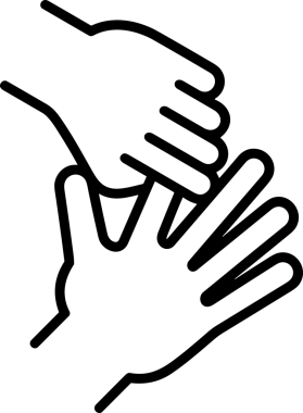 Web, Uygulama, UI / UX, Mobil Arayüz, Akıllı Teknoloji Tasarımı, Dijital Markalaşma, Kullanıcı Etkileşimi Sembolü ve Temiz Tek Renk Biçiminde Modern Grafik Elementi içeren PNG Biçimli El Simgesi Logosu