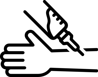 Web, Uygulama, UI / UX, Mobil Arayüz, Akıllı Teknoloji Tasarımı, Dijital Markalaşma, Kullanıcı Etkileşimi Sembolü ve Temiz Tek Renk Biçiminde Modern Grafik Elementi içeren PNG Biçimli El Simgesi Logosu