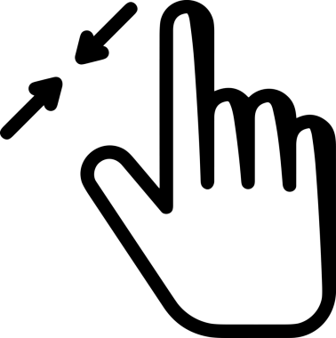 Web, Uygulama, UI / UX, Mobil Arayüz, Akıllı Teknoloji Tasarımı, Dijital Markalaşma, Kullanıcı Etkileşimi Sembolü ve Temiz Tek Renk Biçiminde Modern Grafik Elementi içeren PNG Biçimli El Simgesi Logosu