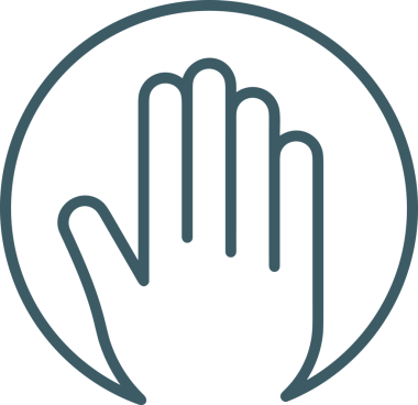 Web, Uygulama, UI / UX, Mobil Arayüz, Akıllı Teknoloji Tasarımı, Dijital Markalaşma, Kullanıcı Etkileşimi Sembolü ve Temiz Tek Renk Biçiminde Modern Grafik Elementi içeren PNG Biçimli El Simgesi Logosu