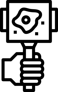 Web, Uygulama, UI / UX, Mobil Arayüz, Akıllı Teknoloji Tasarımı, Dijital Markalaşma, Kullanıcı Etkileşimi Sembolü ve Temiz Tek Renk Biçiminde Modern Grafik Elementi içeren PNG Biçimli El Simgesi Logosu
