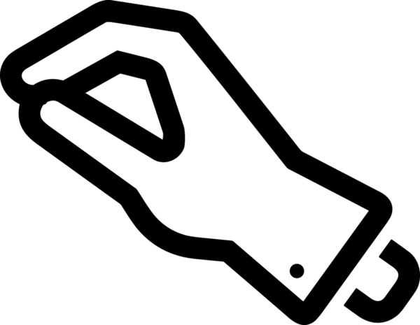 Web, Uygulama, UI / UX, Mobil Arayüz, Akıllı Teknoloji Tasarımı, Dijital Markalaşma, Kullanıcı Etkileşimi Sembolü ve Temiz Tek Renk Biçiminde Modern Grafik Elementi içeren PNG Biçimli El Simgesi Logosu