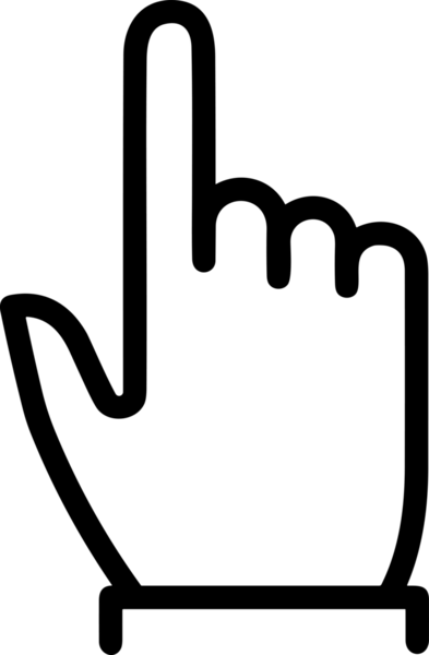 Web, Uygulama, UI / UX, Mobil Arayüz, Akıllı Teknoloji Tasarımı, Dijital Markalaşma, Kullanıcı Etkileşimi Sembolü ve Temiz Tek Renk Biçiminde Modern Grafik Elementi içeren PNG Biçimli El Simgesi Logosu