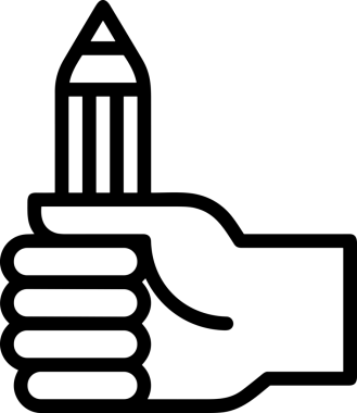 Web, Uygulama, UI / UX, Mobil Arayüz, Akıllı Teknoloji Tasarımı, Dijital Markalaşma, Kullanıcı Etkileşimi Sembolü ve Temiz Tek Renk Biçiminde Modern Grafik Elementi içeren PNG Biçimli El Simgesi Logosu