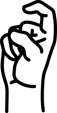 Web, Uygulama, UI / UX, Mobil Arayüz, Akıllı Teknoloji Tasarımı, Dijital Markalaşma, Kullanıcı Etkileşimi Sembolü ve Temiz Tek Renk Biçiminde Modern Grafik Elementi içeren PNG Biçimli El Simgesi Logosu