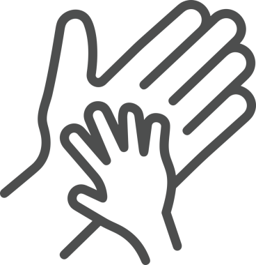 Web, Uygulama, UI / UX, Mobil Arayüz, Akıllı Teknoloji Tasarımı, Dijital Markalaşma, Kullanıcı Etkileşimi Sembolü ve Temiz Tek Renk Biçiminde Modern Grafik Elementi içeren PNG Biçimli El Simgesi Logosu