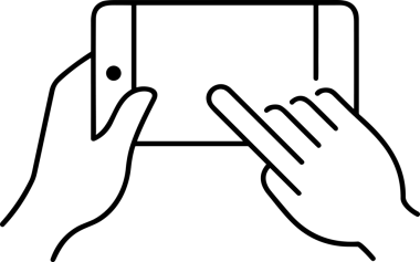 Web, Uygulama, UI / UX, Mobil Arayüz, Akıllı Teknoloji Tasarımı, Dijital Markalaşma, Kullanıcı Etkileşimi Sembolü ve Temiz Tek Renk Biçiminde Modern Grafik Elementi içeren PNG Biçimli El Simgesi Logosu