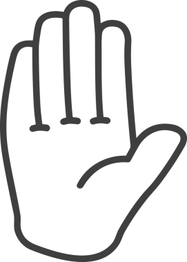 Web, Uygulama, UI / UX, Mobil Arayüz, Akıllı Teknoloji Tasarımı, Dijital Markalaşma, Kullanıcı Etkileşimi Sembolü ve Temiz Tek Renk Biçiminde Modern Grafik Elementi içeren PNG Biçimli El Simgesi Logosu