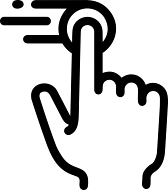 Web, Uygulama, UI / UX, Mobil Arayüz, Akıllı Teknoloji Tasarımı, Dijital Markalaşma, Kullanıcı Etkileşimi Sembolü ve Temiz Tek Renk Biçiminde Modern Grafik Elementi içeren PNG Biçimli El Simgesi Logosu