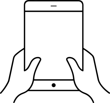 Web, Uygulama, UI / UX, Mobil Arayüz, Akıllı Teknoloji Tasarımı, Dijital Markalaşma, Kullanıcı Etkileşimi Sembolü ve Temiz Tek Renk Biçiminde Modern Grafik Elementi içeren PNG Biçimli El Simgesi Logosu