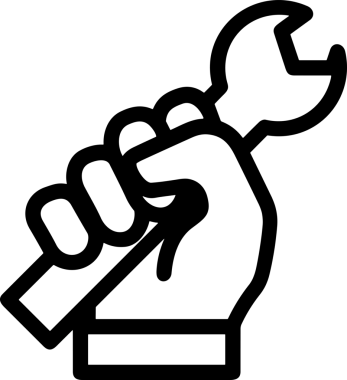 Web, Uygulama, UI / UX, Mobil Arayüz, Akıllı Teknoloji Tasarımı, Dijital Markalaşma, Kullanıcı Etkileşimi Sembolü ve Temiz Tek Renk Biçiminde Modern Grafik Elementi içeren PNG Biçimli El Simgesi Logosu