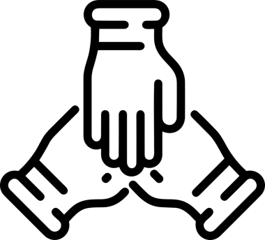 Web, Uygulama, UI / UX, Mobil Arayüz, Akıllı Teknoloji Tasarımı, Dijital Markalaşma, Kullanıcı Etkileşimi Sembolü ve Temiz Tek Renk Biçiminde Modern Grafik Elementi içeren PNG Biçimli El Simgesi Logosu