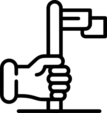 Web, Uygulama, UI / UX, Mobil Arayüz, Akıllı Teknoloji Tasarımı, Dijital Markalaşma, Kullanıcı Etkileşimi Sembolü ve Temiz Tek Renk Biçiminde Modern Grafik Elementi içeren PNG Biçimli El Simgesi Logosu