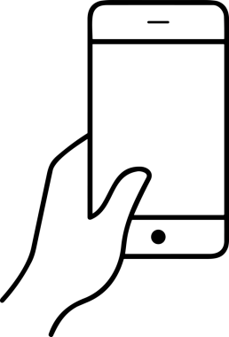 Web, Uygulama, UI / UX, Mobil Arayüz, Akıllı Teknoloji Tasarımı, Dijital Markalaşma, Kullanıcı Etkileşimi Sembolü ve Temiz Tek Renk Biçiminde Modern Grafik Elementi içeren PNG Biçimli El Simgesi Logosu