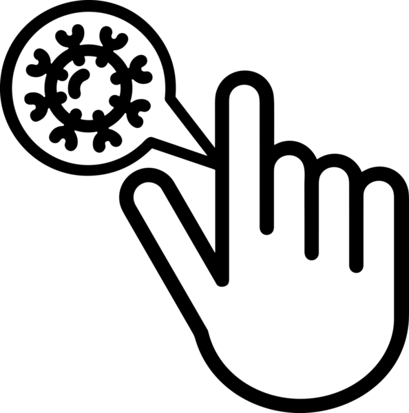 Web, Uygulama, UI / UX, Mobil Arayüz, Akıllı Teknoloji Tasarımı, Dijital Markalaşma, Kullanıcı Etkileşimi Sembolü ve Temiz Tek Renk Biçiminde Modern Grafik Elementi içeren PNG Biçimli El Simgesi Logosu