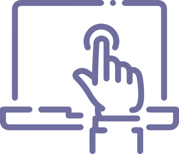 Web, Uygulama, UI / UX, Mobil Arayüz, Akıllı Teknoloji Tasarımı, Dijital Markalaşma, Kullanıcı Etkileşimi Sembolü ve Temiz Tek Renk Biçiminde Modern Grafik Elementi içeren PNG Biçimli El Simgesi Logosu