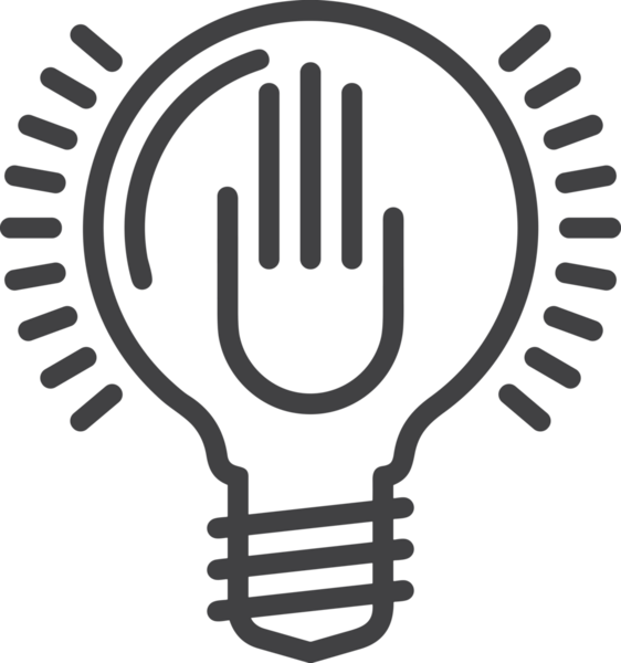 Web, Uygulama, UI / UX, Mobil Arayüz, Akıllı Teknoloji Tasarımı, Dijital Markalaşma, Kullanıcı Etkileşimi Sembolü ve Temiz Tek Renk Biçiminde Modern Grafik Elementi içeren PNG Biçimli El Simgesi Logosu